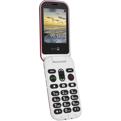 Afbeelding van doro 6060 Senioren mobiele telefoon Rood