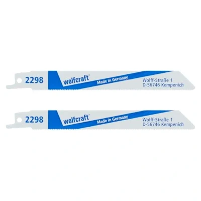 Afbeelding van Wolfcraft 2298000 2 reciprozaagbladen Zaagbladlengte 152 mm stuk(s)