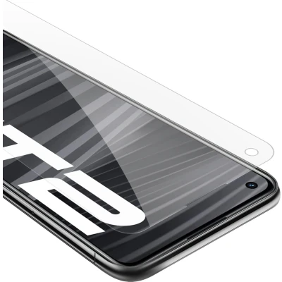 Afbeelding van Cadorabo Screenprotector geschikt voor Realme GT 2 / Neo Pantser film Beschermende in KRISTALHELDER Geharde (Tempered) display beschermglas 9H hardheid met 3D Touch