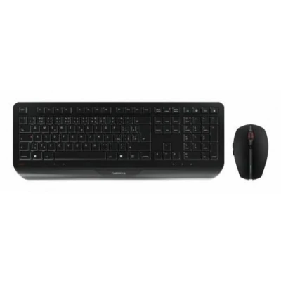 Image de CHERRY GENTIX DESKTOP Ensemble clavier et souris sans fil 2.4 GHz Tchèque/Slovaque commutateur : LPK noir