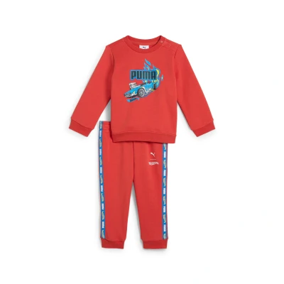 Afbeelding van Puma SET Crewneck Trainingspak voor kinderen, Maat: 74, Red fire