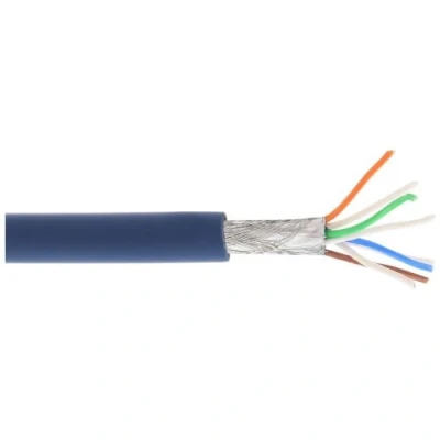 Image de Câble patch Cat.6(A) S STP/PIMF InLine® sans halogènes 500MHz noir 100m