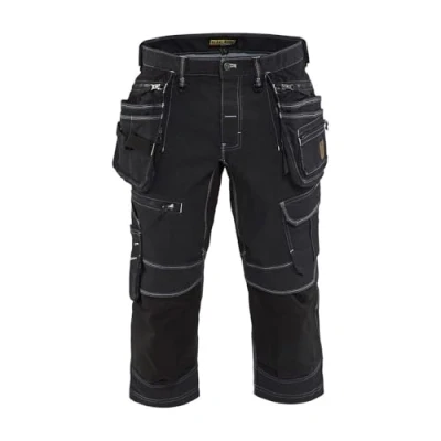 Afbeelding van Blaklader Piraatbroek denim stretch X1900 1991 1141 Marineblauw/Zwart C48