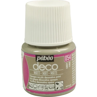 Afbeelding van Verf grijs acryl mat dekkend 45 ml déco Pébéo