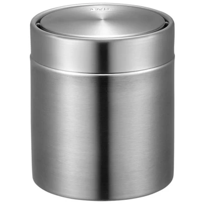 Afbeelding van Eko Tafelafvalbak Rvs Mat, 1,5 Liter Vuilbak