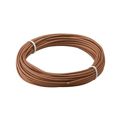 Afbeelding van 10m bruin 1x 0,14mm geisoleerd koperdraad voor hobby toepassingen 10 meter