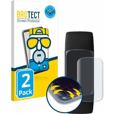 Afbeelding van BROTECT Screenprotector voor Fitbit Charge 5 Folie Beschermfolie matte volledig dekking (2 Stuks)