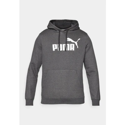 Afbeelding van Puma LOGO Hoodie Hoodie, Heren, Maat: Large, Dark gray heather