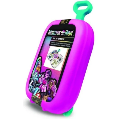 Afbeelding van Trolley MULTIPRINT 64869 7 Monster High stempels, 5 potloden, 18 stiften