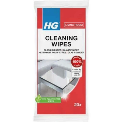 Image de HG 456000103 lingettes nettoyantes pour vitres (20 pièces)