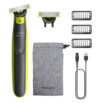 Afbeelding van Philips OneBlade 360 Face Trimmer, scheerapparaat en styler in 1 Met 3 trimkammen QP2724/31