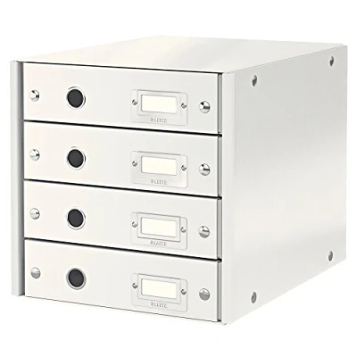 Afbeelding van Ladenbox Leitz WOW Click &amp; Store 4 laden wit