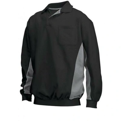 Afbeelding van Tricorp Polosweater Zwart/Grijs Maat 3XL