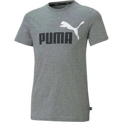 Afbeelding van Puma LOGO TEE Unisex Tshirt print voor kinderen, Maat: 140, Hellgrau