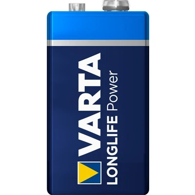 Afbeelding van Pile e (9V block) Varta 4922121411 télévision 6LR61 9,0V alkaline blok batterij long life, 1 op blister