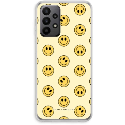 Afbeelding van hoesje geschikt voor Samsung Galaxy A23 Smiley N2 Soft Cover Telefoonhoesje Bescherming aan alle Kanten en Schermrand