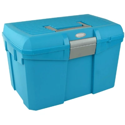 Afbeelding van Hippotonic Poetskoffer Turquoise/Grijs 40x27,5x24,5cm