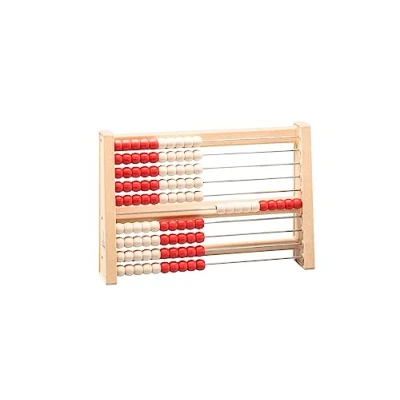 Afbeelding van WISSNER RE Wood rekenframes rood/wit, 100 stuks