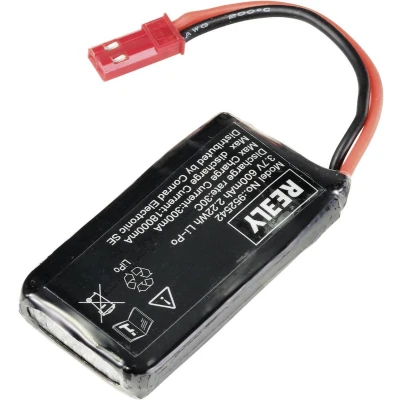 Afbeelding van Reely LiPo accupack 3.7 V 600 mAh Aantal cellen: 1 30 C Softcase BEC bus