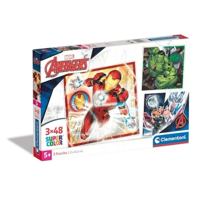 Afbeelding van Clementoni Legpuzzel Super Color Vierkant Avengers, 3x48st.