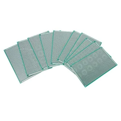 Afbeelding van 10 stuks printplaat prototype universele vertakking dubbelzijdig gat voor Raspberry Pi Arduino DIY elektronisch lassen project 9 x 15 cm