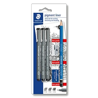 Image de STAEDTLER PIGMENTLINER ETUI (0.3 0.5 0.7)