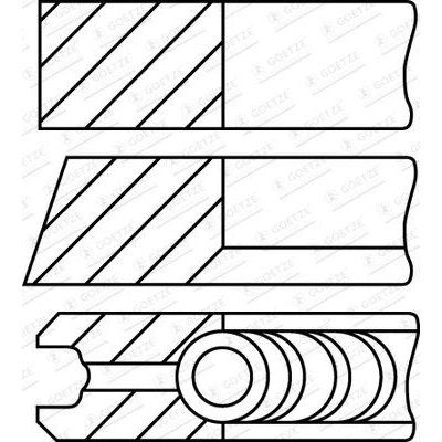 Afbeelding van GOETZE ENGINE 08 430300 00 Zuigerveer 79,7 OPEL: Insignia B Sports Tourer, A Saloon, Meriva