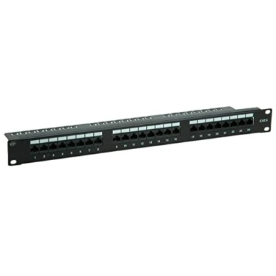 Afbeelding van Value 24 poorten Netwerkpatchpaneel 483 mm (19) CAT 6 1 HE Grijs
