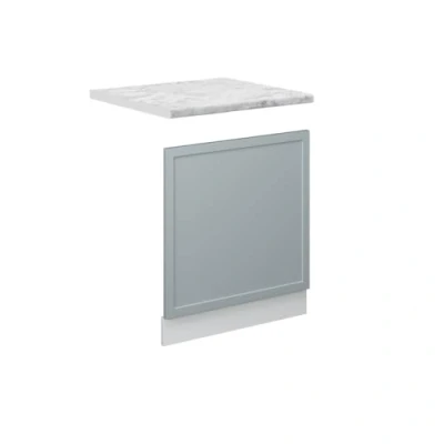 Afbeelding van Vicco Fame Line frontpaneel lichtblauw/grijs 60 cm AP marmer