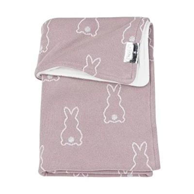 Afbeelding van Meyco Baby X Mrs.Keizer Rabbit velvet wiegdeken lilac 75x100cm