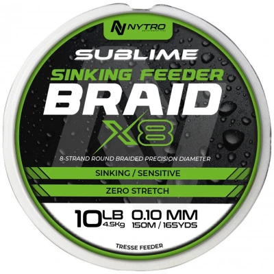 Image de Nytro Sublime Sinking Feeder Braid X8 (150m) Maat : 0.10mm