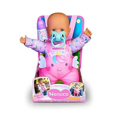 Afbeelding van Nenuco babypop zacht met flesje en speen 28 cm