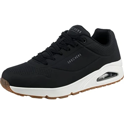 Image de Skechers Uno Stand On Air Femme Sneaker Chaussure de tennis, Bordure Durabuck noire, 45.5 EU