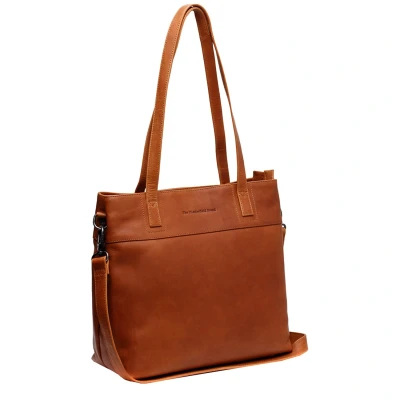 Afbeelding van The Chesterfield Brand Leren Shopper Cognac Nola