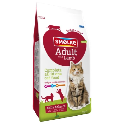 Afbeelding van Smolke Cat Adult Complete All In One Lam&amp;Kip&amp;Vis Kattenvoer 2 kg