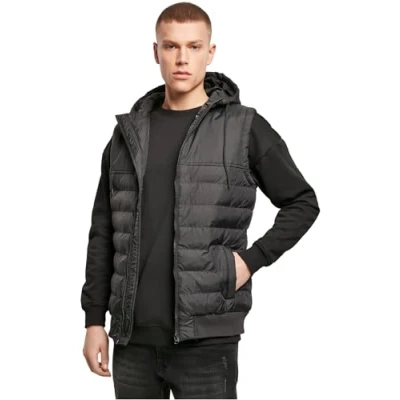 Afbeelding van Build your Brand Bubble Vest BY046 Black/Black