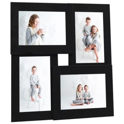 Afbeelding van Fotolijst voor 4x(10x15 cm) foto MDF zwart