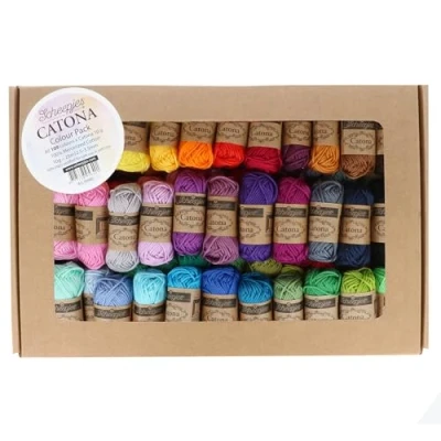 Afbeelding van Scheepjes Catona Colour Pack 109 kleuren x 10 gram (mini bolletjes)