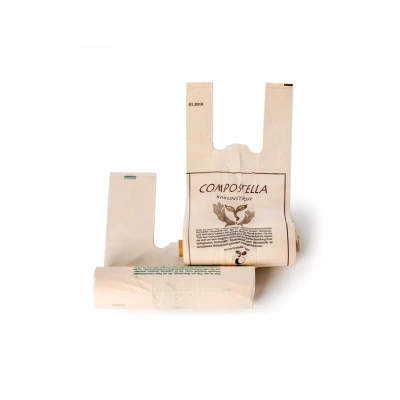 Afbeelding van Compostella Boodschappentasjes bioplastic 24L 100 stuks op rol