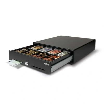 Afbeelding van Safescan SD 3540 kassalade voor normaal gebruik, die je geld veilig opslaat, lade met 4 bankbiljetten en 8 muntvakken, RJ 12 aansluiting, 35 x 40,5 10,5 cm