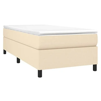 Afbeelding van Boxspringframe stof crmekleurig 90x200 cm