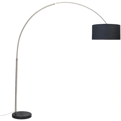 Afbeelding van QAZQA booglamp XXL Moderne Staande 1 lichts H 2250 mm Staal Woonkamer