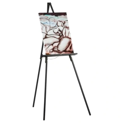 Afbeelding van SD STUDIO DESIGNS Ezel, hout, G. zwart (160 cm hoog), 106 breed x 115,6 diep 160 hoog