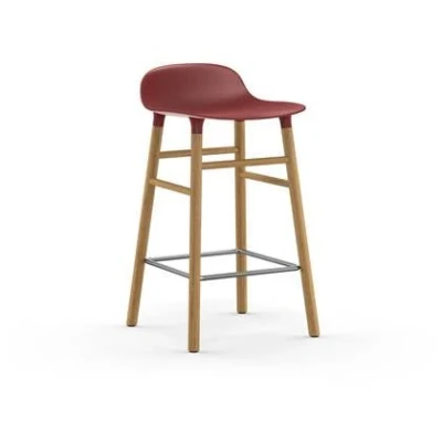 Afbeelding van Normann Copenhagen Form Barkruk Low 65 cm Eiken Donkerrood