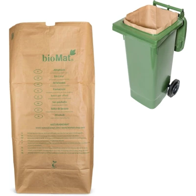 Afbeelding van Biomat GFT afval compostzakken papier 120 liter 25st.