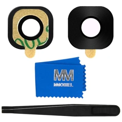 Afbeelding van MMOBIEL Glas Lens Back Camera voor Samsung Galaxy S7 G930 / Edge G935 (ZWART) inclusief Pincet en Doekje