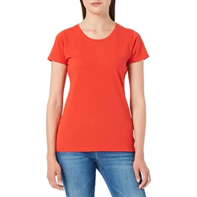 Afbeelding van Fruit of the Loom, Lady Fit T shirt &quot;Valueweight Tee&quot;, Rood