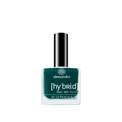 Afbeelding van alessandro Peacock Hybride nagellak, donkere petrol in slechts 3 stappen, perfecte nagels, zonder LED, houdt tot 10 dagen, 8 ml