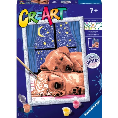 Afbeelding van Ravensburger CreArt Sleep well! Schilderen op nummer voor kinderen