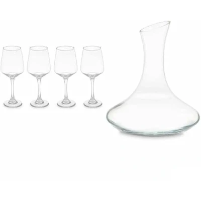 Afbeelding van Wijn Set Transparant Glas 420 ml 1,8 L (2 Stuks)